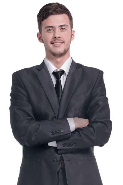 Smiling Male Individual Tax Prep Professional In Dark Suit Coat