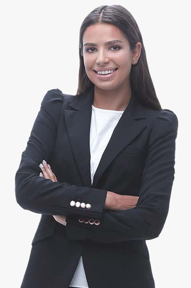 Smiling Female  Business Consultant In Dark Blazer